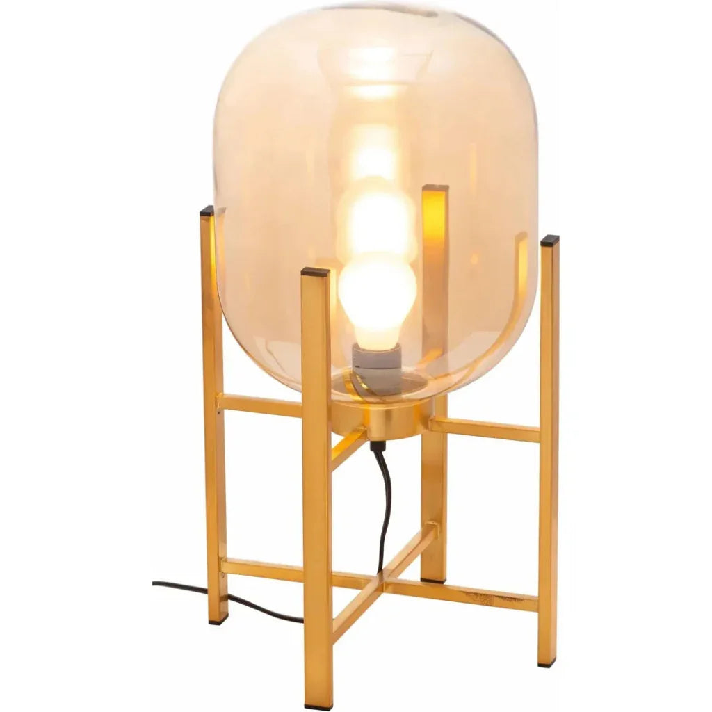Wonderwall Table Lamp Gold - LOOMLAN - Zuo Modern - Table Lamps