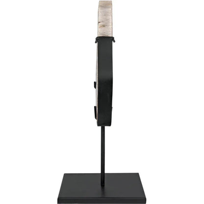 Wood Fossil With Stand Sculpture