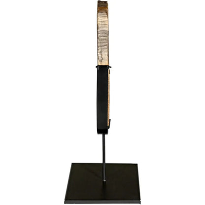 Wood Fossil With Stand Sculpture