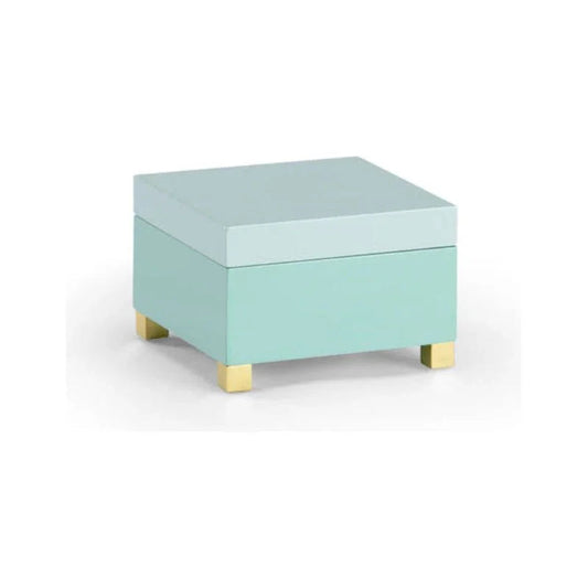 Wooden Rectangular Green Box - LOOMLAN - Chelsea House - Boxes & Bowls