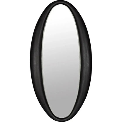 Woolsey Wood Black Vertical Mirror - LOOMLAN - Noir - Wall Mirrors