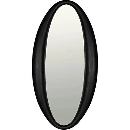 Woolsey Wood Black Vertical Mirror - LOOMLAN - Noir - Wall Mirrors