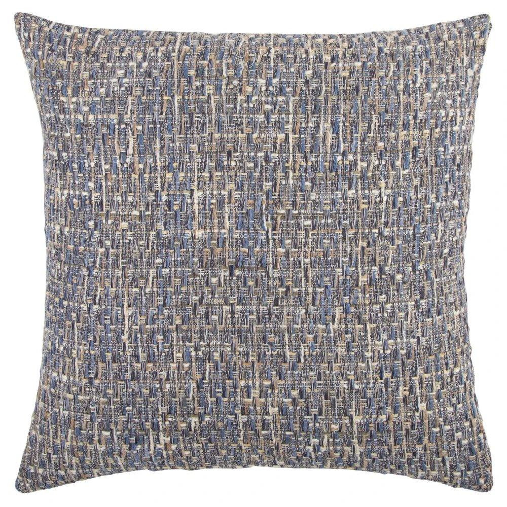 Woven Abstract Navy Throw Pillow Down Insert - LOOMLAN - LOOMLAN - Throw Pillows