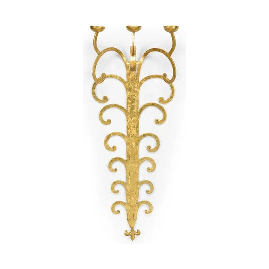 Wrought Iron Made Tall Candle Wall Sconce - LOOMLAN - Chelsea House - Wall Sconces