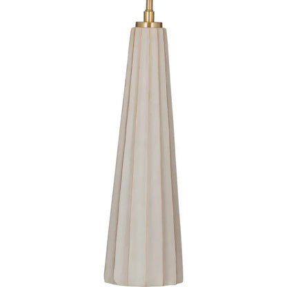 Wythe White Ceramic Table Lamp - LOOMLAN - Bassett Mirror - Table Lamps