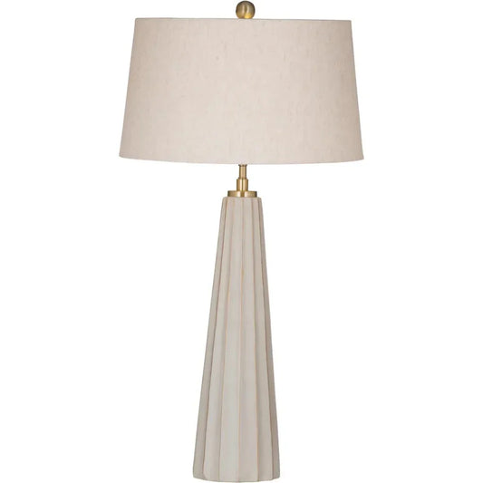 Wythe White Ceramic Table Lamp - LOOMLAN - Bassett Mirror - Table Lamps