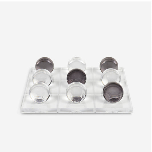 Luho Design House Xavier Clear Acrylic Tic-Tac-Toe Set