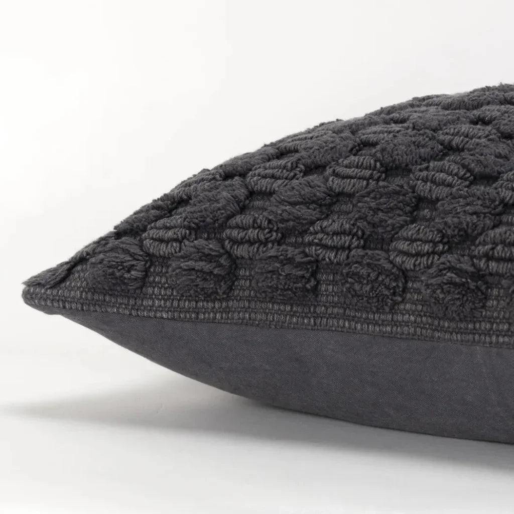 Xena Textured Couch Pillows With Dawn Insert - LOOMLAN - LOOMLAN - Throw Pillows