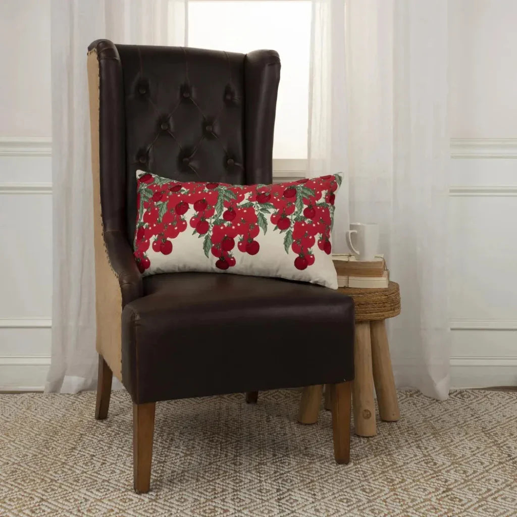 Yara Farm Lumbar Pillow With Insert - LOOMLAN - LOOMLAN - Throw Pillows