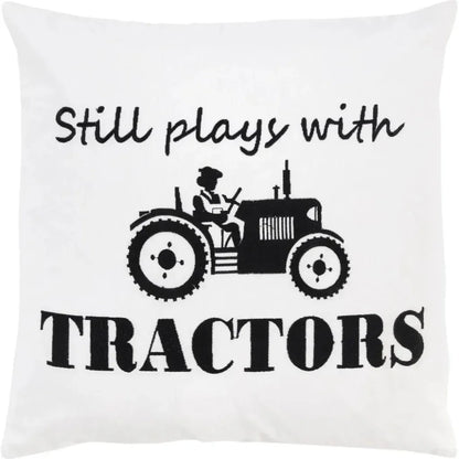 Yara Farmhouse Throw Pillow Down Insert Tractor - LOOMLAN - LOOMLAN - Throw Pillows