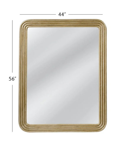 Yevette Gold Leaf Finish Wall Mirror - LOOMLAN - Bassett Mirror - Wall Mirrors