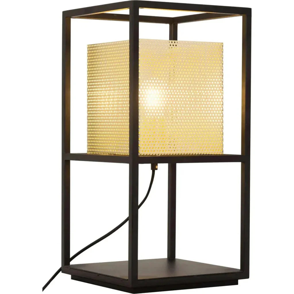 Yves Table Lamp Gold & Black - LOOMLAN - Zuo Modern - Table Lamps