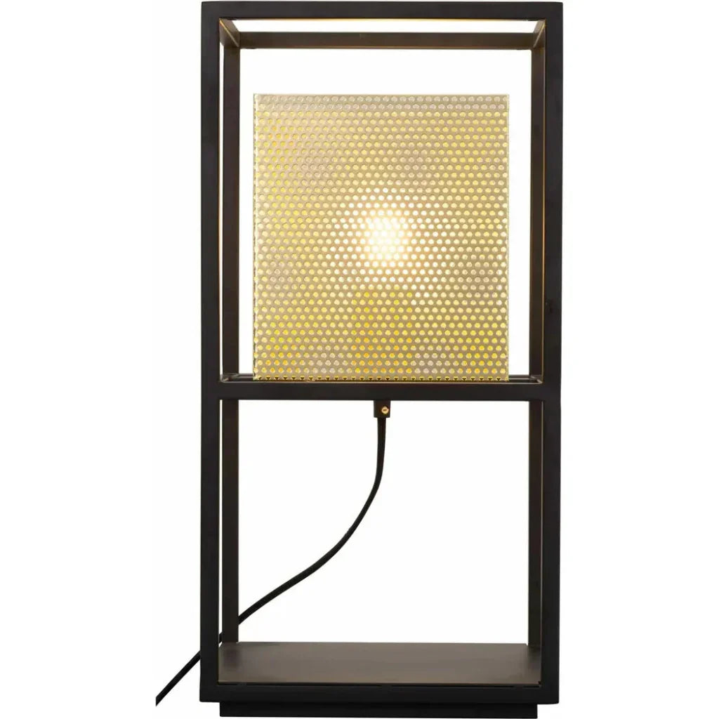 Yves Table Lamp Gold & Black - LOOMLAN - Zuo Modern - Table Lamps