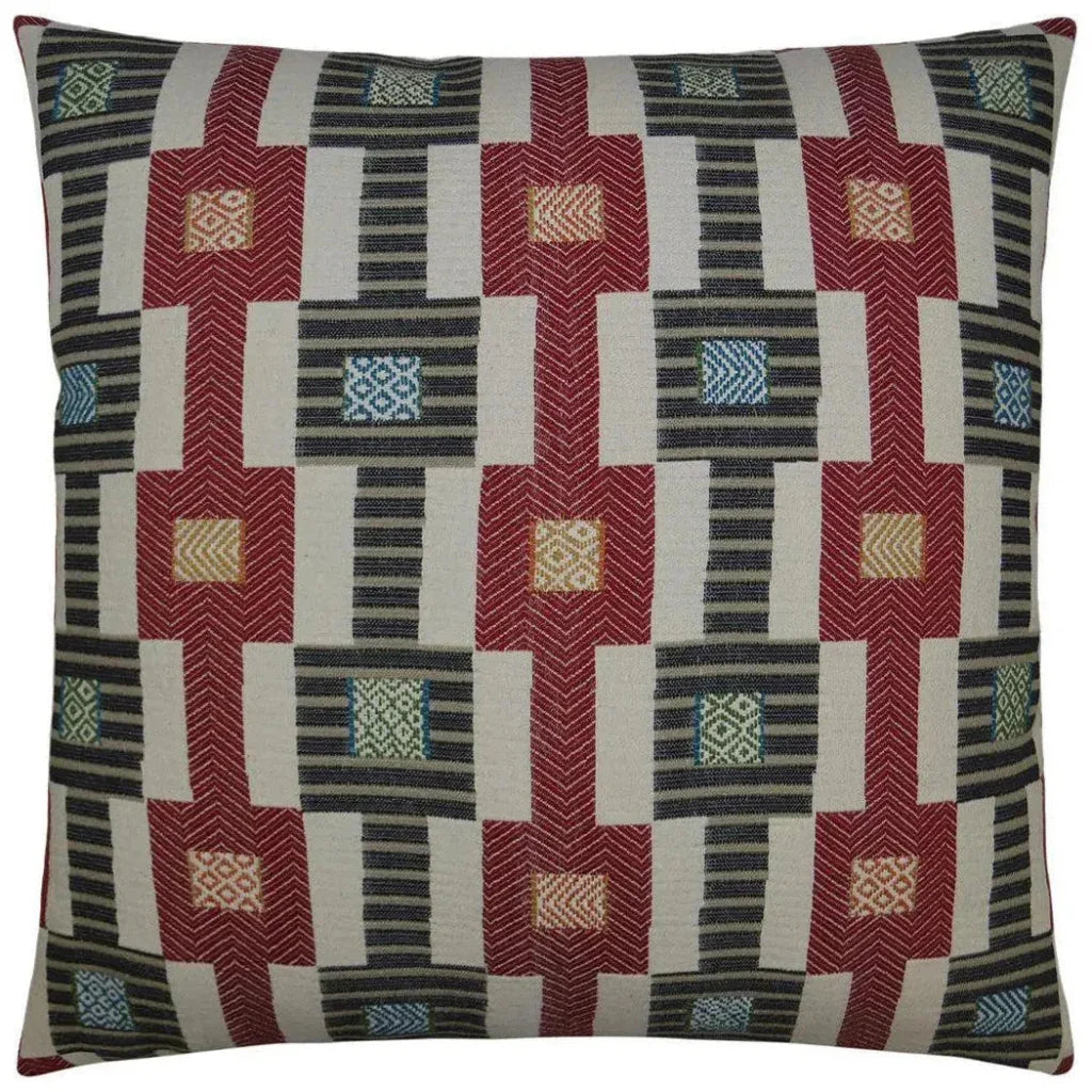 Zanzibar Red Throw Pillow With Insert - LOOMLAN - D.V. Kap - Throw Pillows
