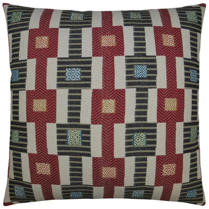 Zanzibar Red Throw Pillow With Insert - LOOMLAN - D.V. Kap - Throw Pillows