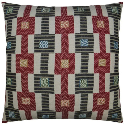 Zanzibar Red Throw Pillow With Insert - LOOMLAN - D.V. Kap - Throw Pillows