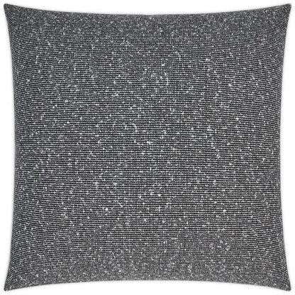 Zealand Textured Farmhouse Black Large Throw Pillow - LOOMLAN - D.V. Kap - Throw Pillows