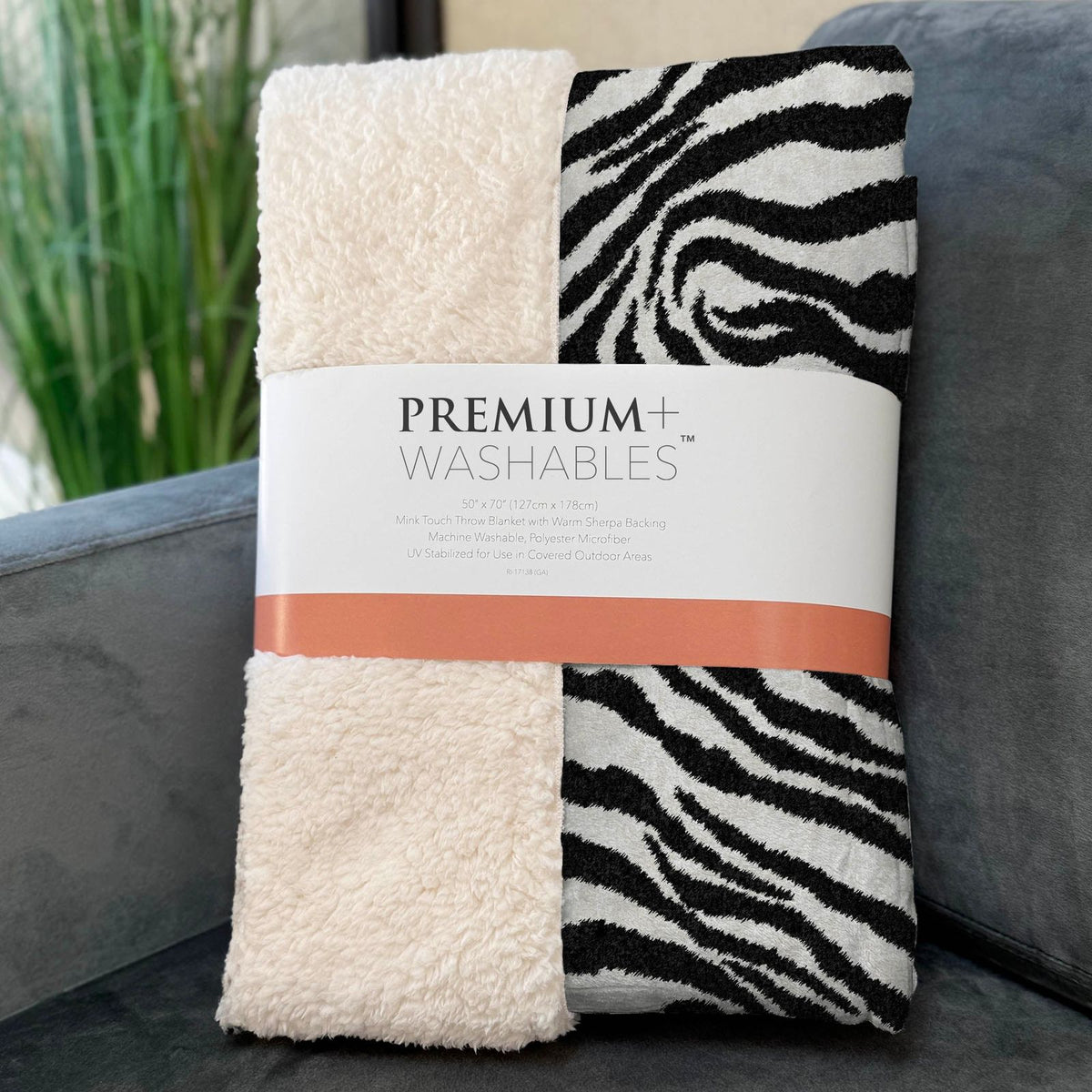 Zebra 50" x 70" Throw Blanket -- view 4