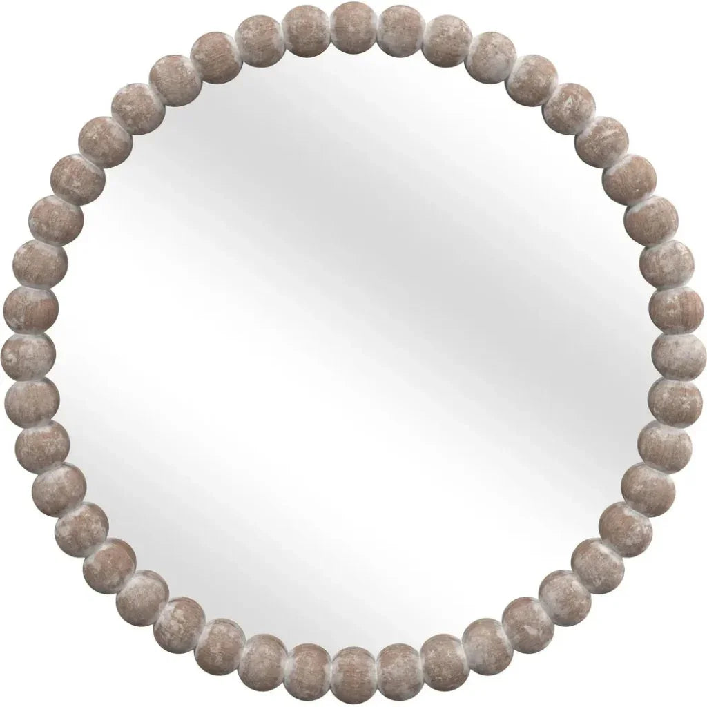 Zeena MDF Brown Wall Mirror - LOOMLAN - Bassett Mirror - Wall Mirrors