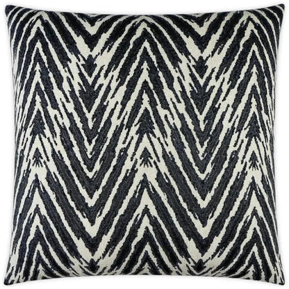 Zena Coal Global Animal Black Large Throw Pillow Insert - LOOMLAN - D.V. Kap - Throw Pillows