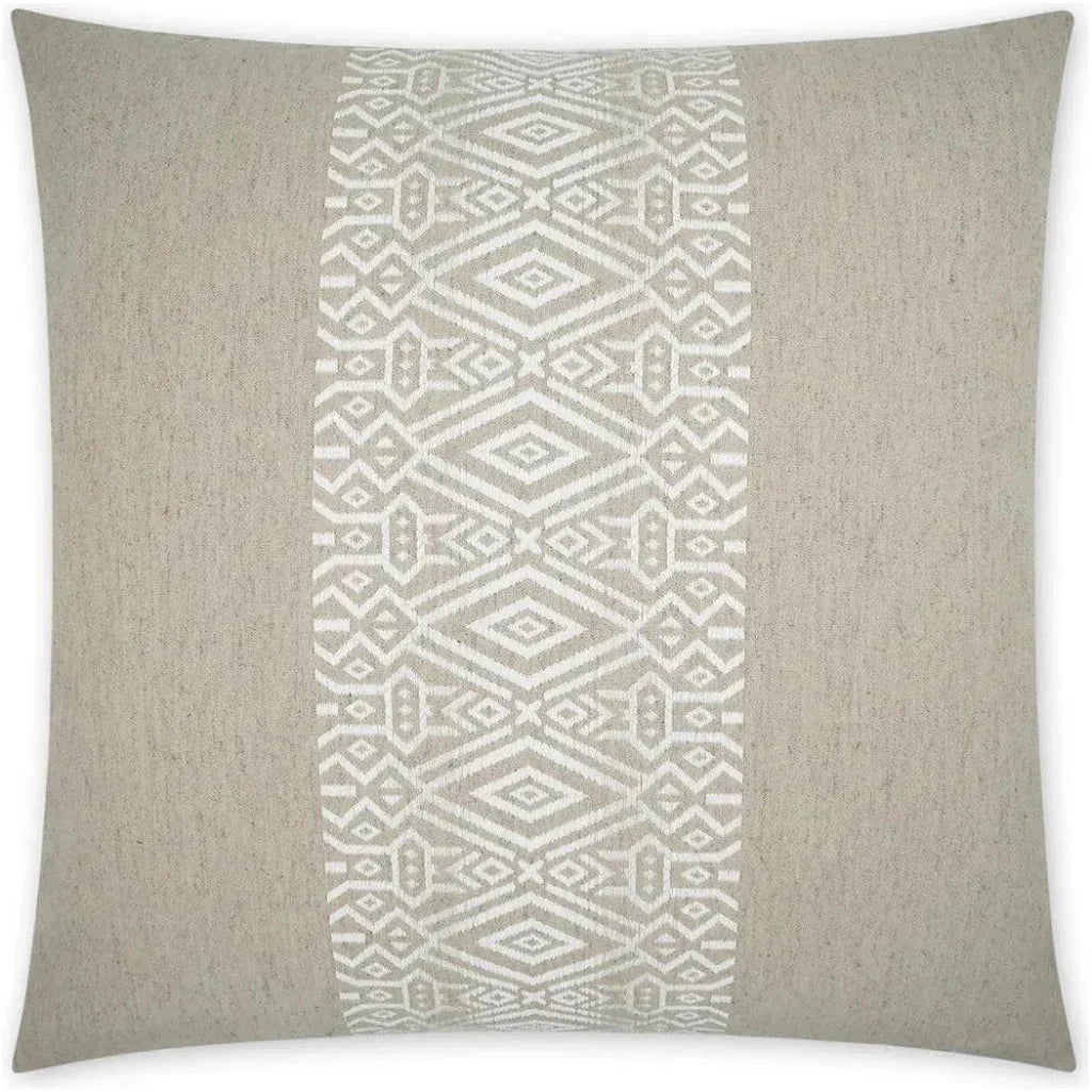 Zinga Twine Band Tan Large Throw Pillow Insert - LOOMLAN - D.V. Kap - Throw Pillows