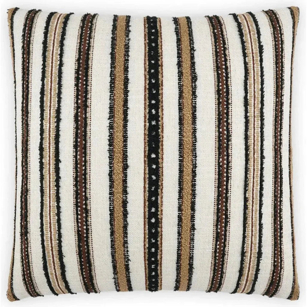 Zoie Umber Brown Throw Pillow With Insert - LOOMLAN - D.V. Kap - Throw Pillows