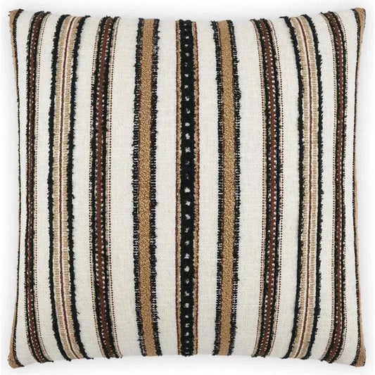 Zoie Umber Brown Throw Pillow With Insert - LOOMLAN - D.V. Kap - Throw Pillows