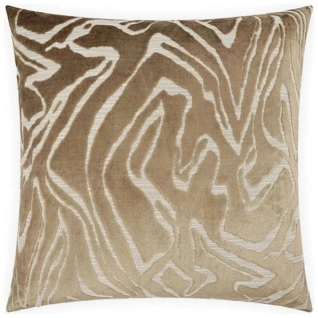 Zuniga Safari Brown Throw Pillow With Insert - LOOMLAN - D.V. Kap - Throw Pillows