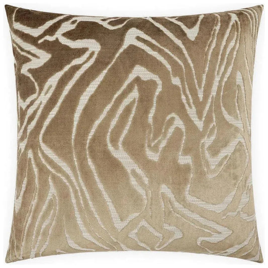 Zuniga Safari Brown Throw Pillow With Insert - LOOMLAN - D.V. Kap - Throw Pillows