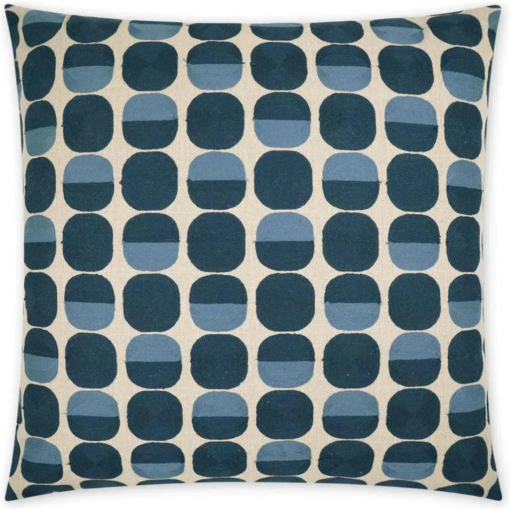 Zuri Prussian Blue Large Throw Pillow Insert - LOOMLAN - D.V. Kap - Throw Pillows