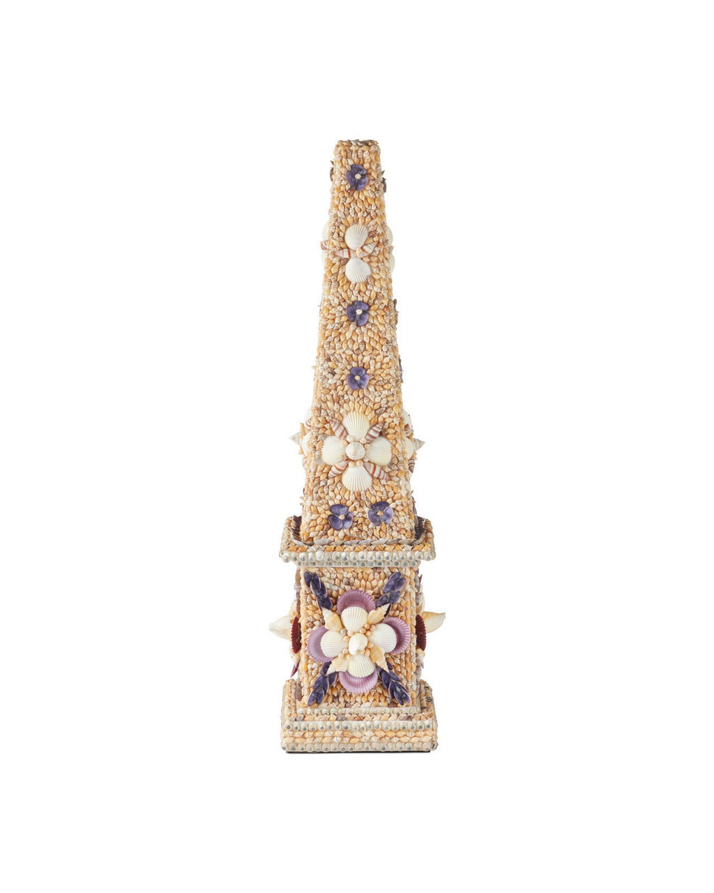 Coquillage Tall Obelisk Decorative Sculpture