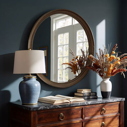Inikas Wood Frame Wall Mirror -- view 2