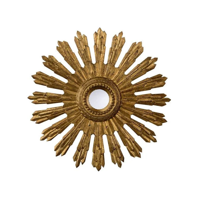 Aurora Glistening Gold Finish Framed Wall Mirror - LOOMLAN - Chelsea House - Wall Mirrors