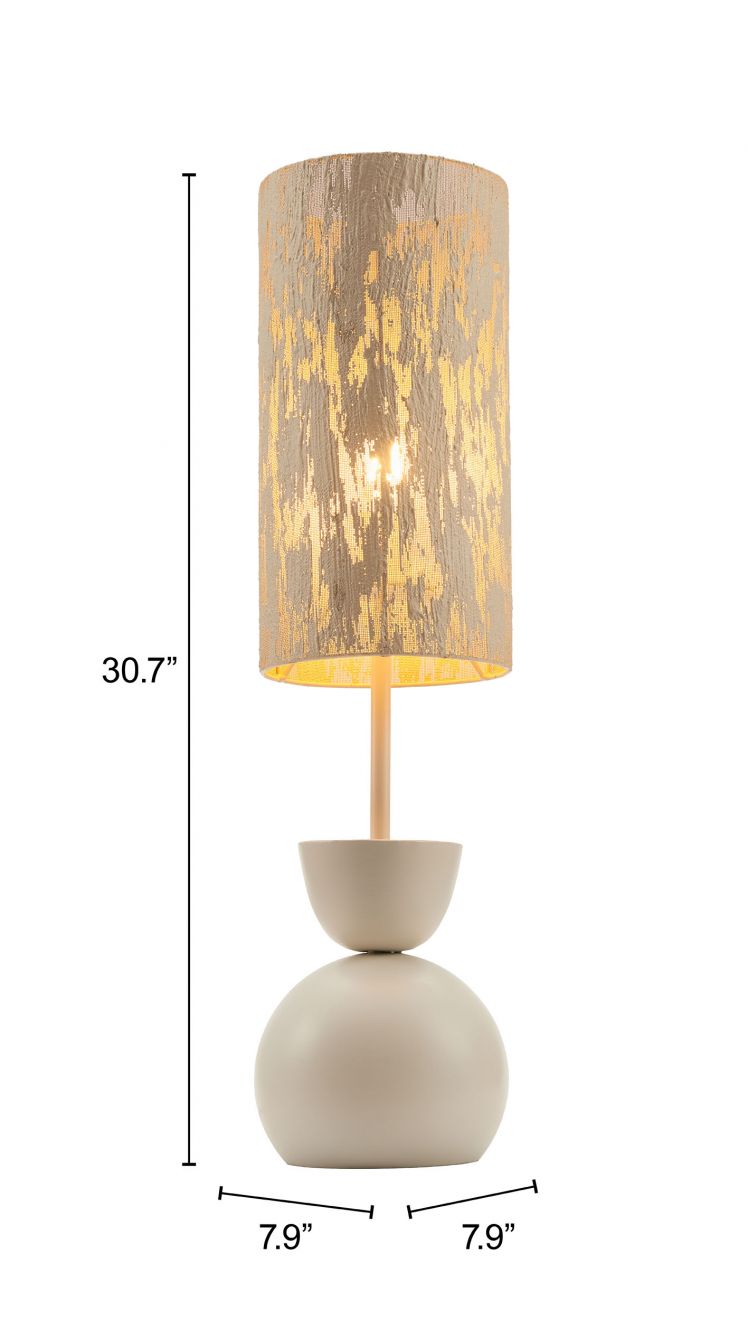 Gochi Steel White Table Lamp -- view 6