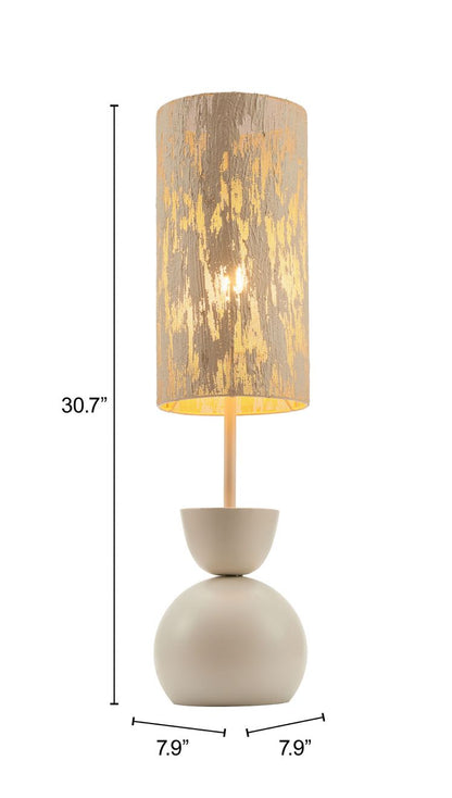 Gochi Steel White Table Lamp -- view 6