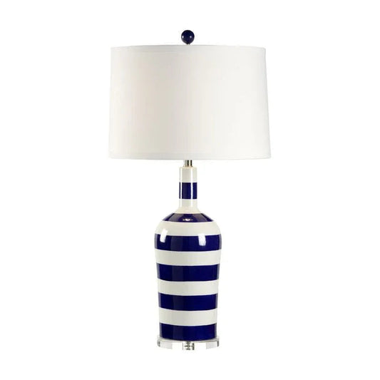Beach Stripe Nautical Lighting Table Lamp - LOOMLAN - Chelsea House - Table Lamps