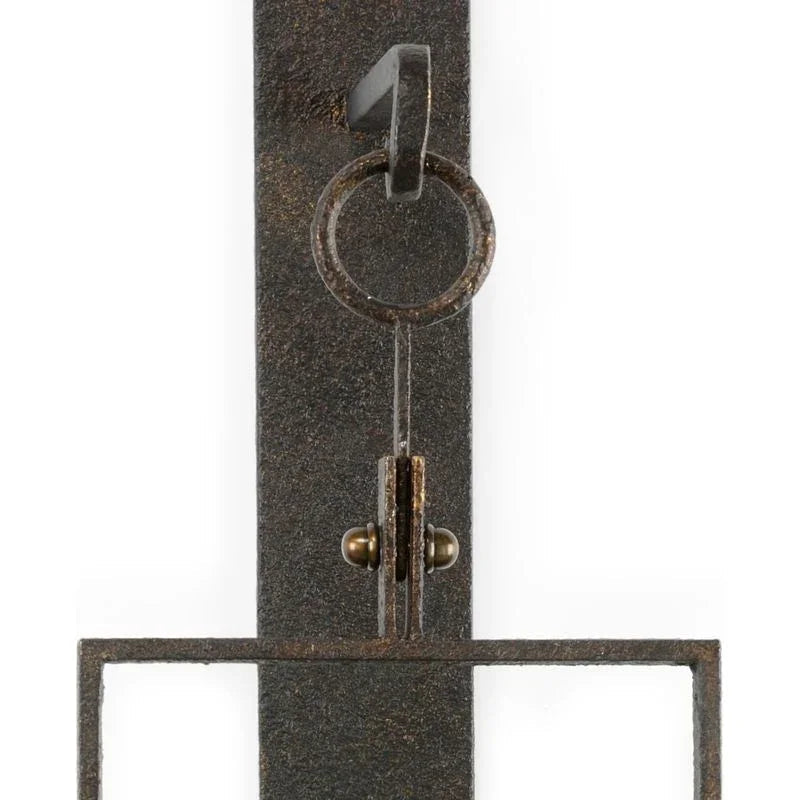 Belk Tempered Glass Panel Candle Wall Sconce - LOOMLAN - Chelsea House - Wall Sconces
