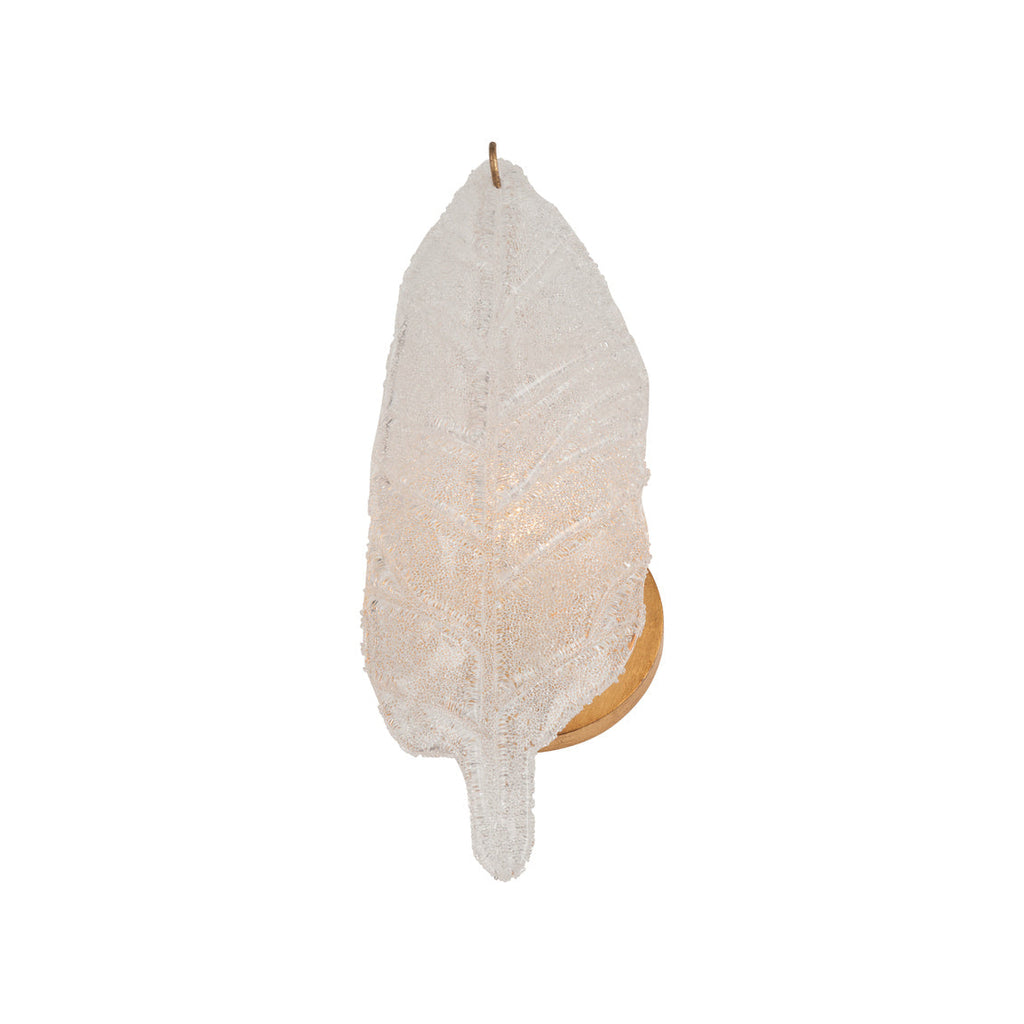 Leaf Metal Golden Wall Sconce