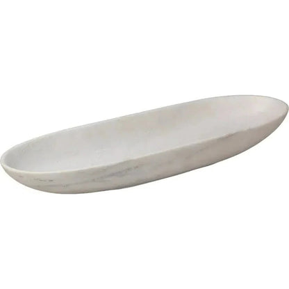Long Oval Handmade Marble Bowl -- view 9