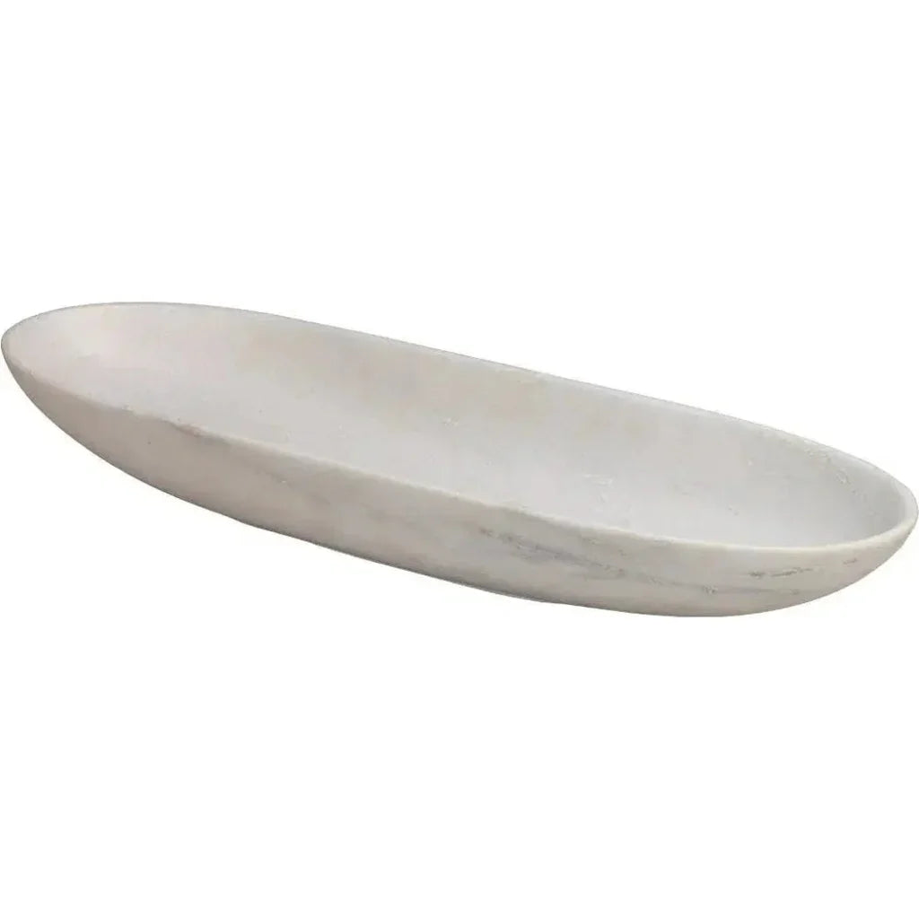 Long Oval Handmade Marble Bowl -- view 16