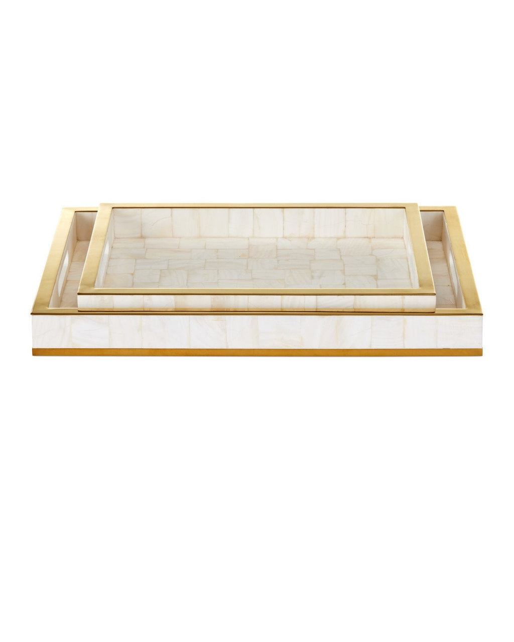 Casey Mother of Pearl Decorative Tray (Set of 2)