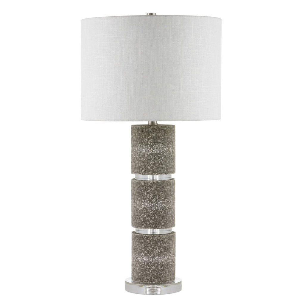 Lofitt Grey Faux Shagreen Table Lamp
