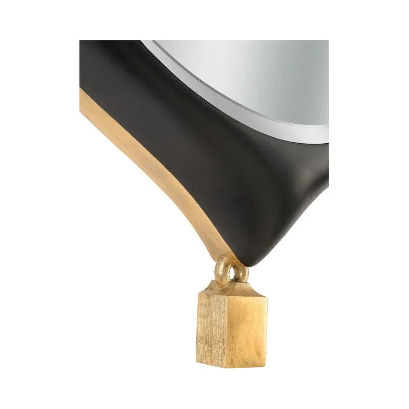 Cabochon Pendant Style Black Wall Mirror - LOOMLAN - Chelsea House - Wall Mirrors
