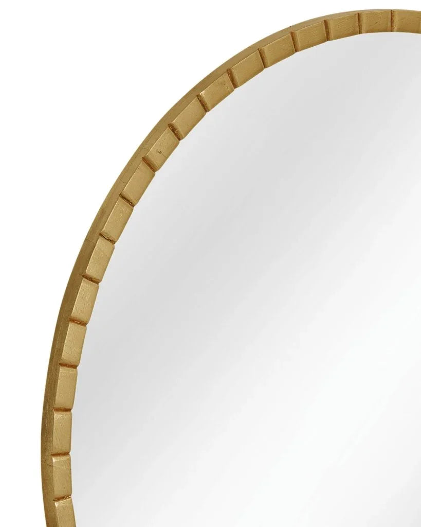 Celeste Gold Leaf Wall Mirror - LOOMLAN - Bassett Mirror - Wall Mirrors
