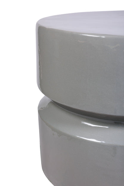 Seasonal Living Balance Ceramic Round Patio Stool