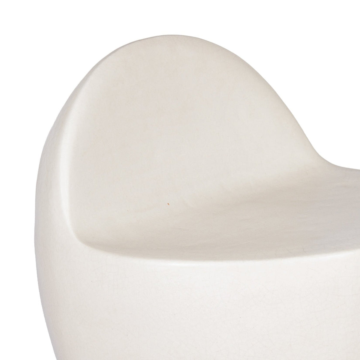 Seasonal Living Bowness Ceramic Glazed Patio Armless Stool