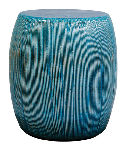 Seasonal Living Bud Ceramic Patio Armless Stool