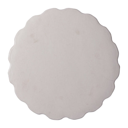 Seasonal Living Scallop Ceramic Patio Armless Stool