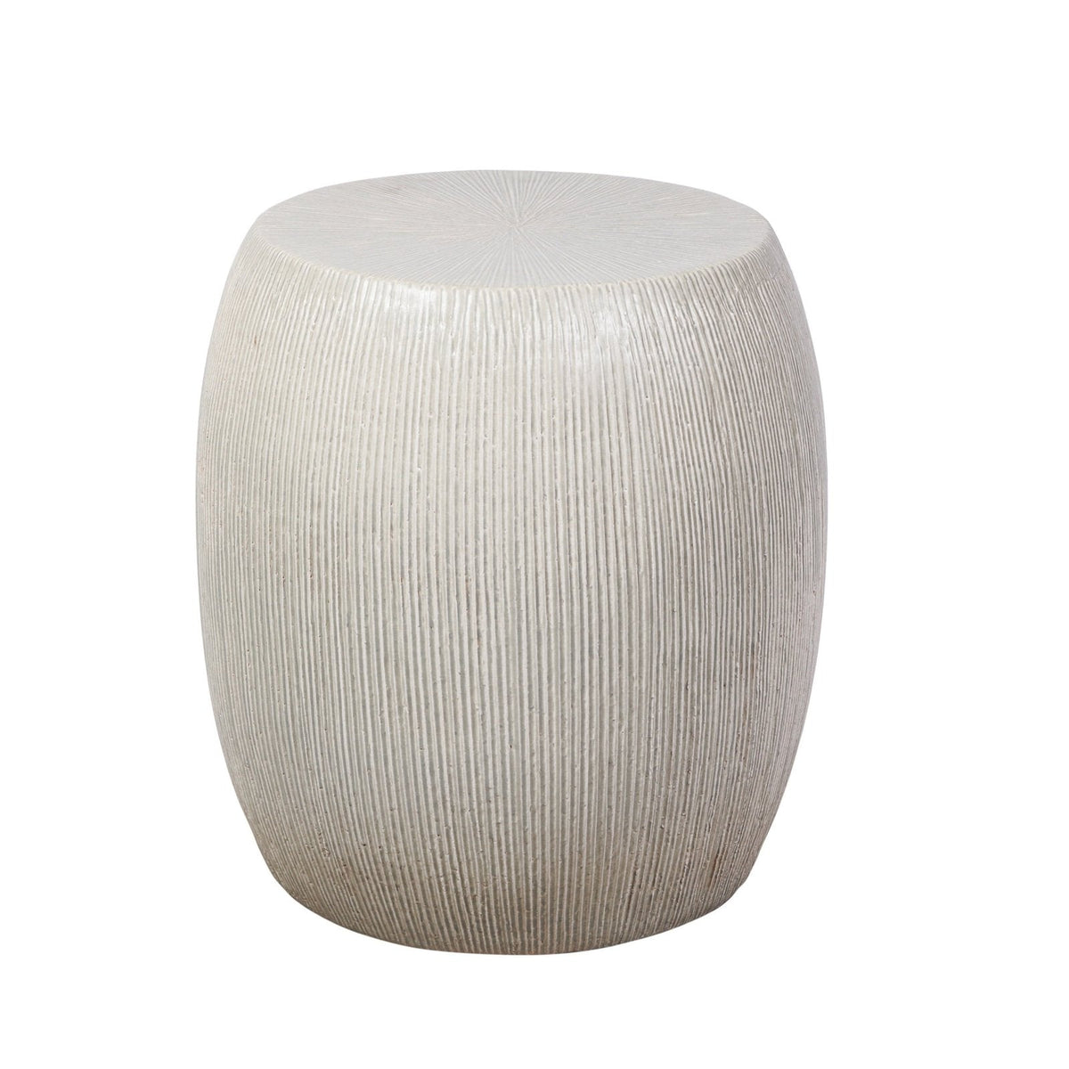 Seasonal Living Sunburst Ceramic Glazed Patio Stool
