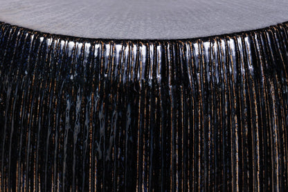 Seasonal Living Sunburst Ceramic Glazed Patio Stool